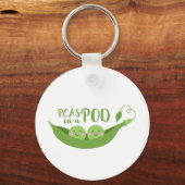 Erbsen in einem Rohzustand Schlüsselanhänger (Vorderseite)