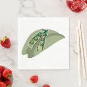 Erbsen in einem Rohzustand Serviette (Beispiel)