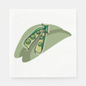 Erbsen in einem Rohzustand Serviette (Vorderseite)