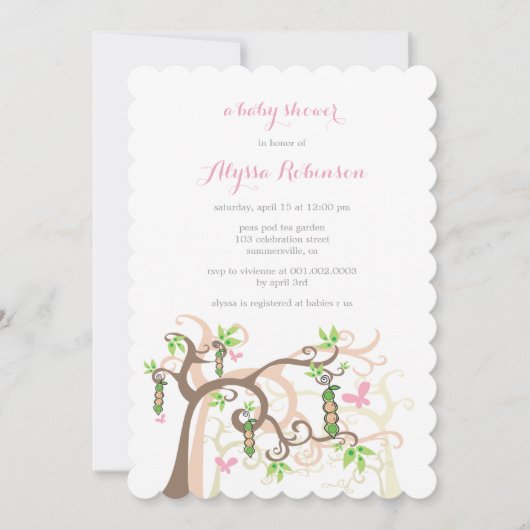 Erbsen in einer einladung (Vorderseite)