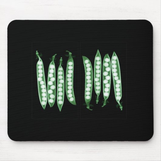 Erbsen in einer Hülse Mousepad (Vorne)