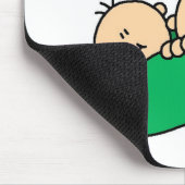 Erbsen in einer Hülsen-Großmutter der Zwillinge Mousepad (Ecke)