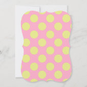 Erbsen in einer Pod Girl Baby Dusche Einladung (Rückseite)