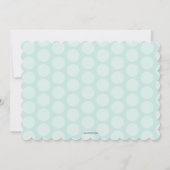 Erbsen in einer Pod-Twin-Girls 1 Pic Birth Ankündi Einladung (Rückseite)