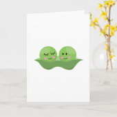 Erbsen in Rohholz Karte (Gelbe Blume)