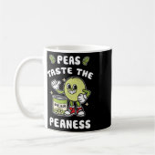 Erbsen kosten die Peaness Peas Beans Rude Joke Kaffeetasse (Links)