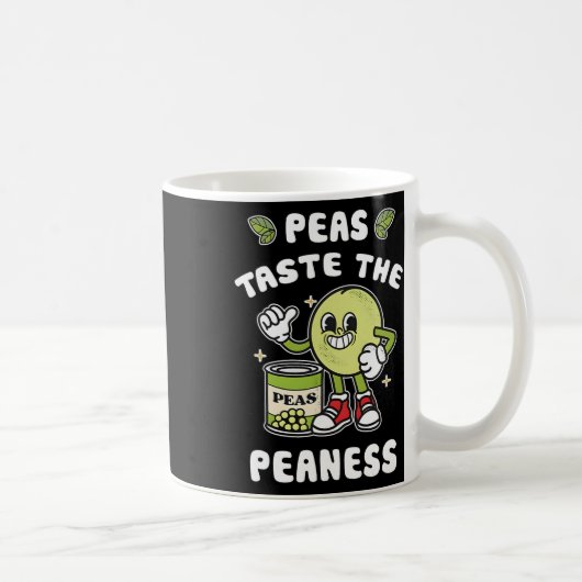 Erbsen kosten die Peaness Peas Beans Rude Joke Kaffeetasse (Rechts)