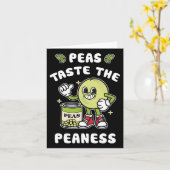 Erbsen kosten die Peaness Peas Beans Rude Joke Karte (Gelbe Blume)