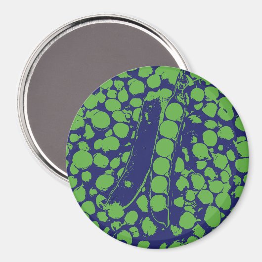 Erbsen Magnet (Vorderseite/Rückseite)