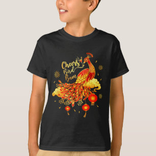 Erbsen Mahjong Prost Vogel Bam Chinesisches Mah-Jo T-Shirt