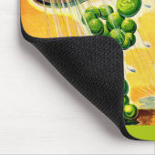 Erbsen mit Duschen Mousepad (Ecke)