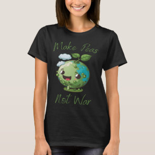 Erbsen nicht Krieg Vegan Vegetarisches Pflanzenglu T-Shirt