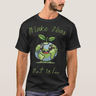 Erbsen nicht Krieg Vegan Vegetarisches Pflanzenglu T-Shirt