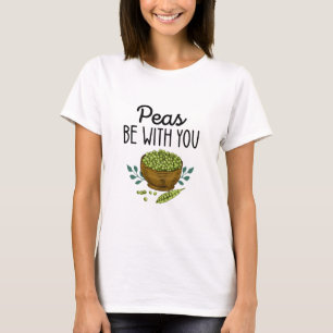Erbsen seien mit dir lustige Gruppe Thanksgiving p T-Shirt