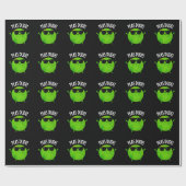 Erbsen Typ Funny Veggie Pea Pun Dark BG Geschenkpapier (Flach)