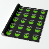 Erbsen Typ Funny Veggie Pea Pun Dark BG Geschenkpapier (Ungerollt)