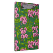 Erbsen und Hummeln, grün und rosa Klemmbrett (Rechts)