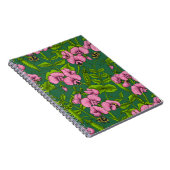 Erbsen und Hummeln, grün und rosa Notizblock (Rechte Seite)