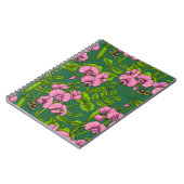 Erbsen und Hummeln, grün und rosa Notizblock (Linke Seite)