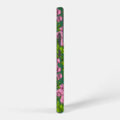 Erbsen und Hummeln, grün und rosa Samsung Galaxy Hülle (Rechte Seite)