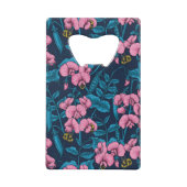 Erbsen und Hummeln, süß, rosa und blau Geldbeutel Flaschenöffner (Rückseite)