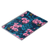 Erbsen und Hummeln, süß, rosa und blau Notizblock (Linke Seite)