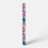 Erbsen und Hummeln, süß, rosa und blau Samsung Galaxy Hülle (Linke Seite)