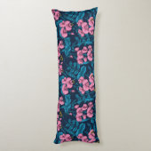 Erbsen und Hummeln, süß, rosa und blau Seitenschläferkissen (Rückseite (Vertikal))