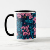 Erbsen und Hummeln, süß, rosa und blau Tasse (Links)