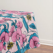 Erbsen und Hummeln, süß, rosa und blau Tischdecke (Beispiel)