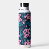 Erbsen und Hummeln, süß, rosa und blau Trinkflasche (Rechts)