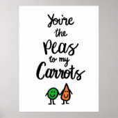 Erbsen und Karotten Poster (Vorne)