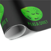 Erbsen und leise Funny Veggie Pea Pub Dark BG Geschenkpapier (Rolleneckpunkt)