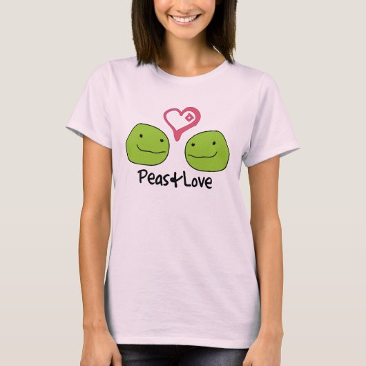 Erbsen und Liebe T-Shirt (Vorderseite)