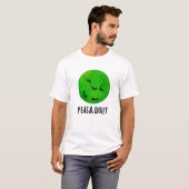 Erbsen und ruhige, sonnige Veggie Pea Puppe T-Shirt (Vorne ganz)