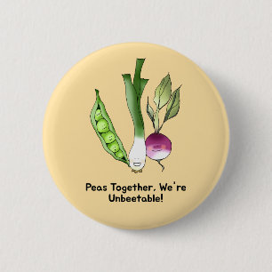 Erbsen und Veggie Die besten Freunde Pub Button