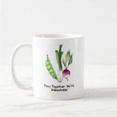 Erbsen und Veggie Die besten Freunde Pub Kaffeetasse (Links)