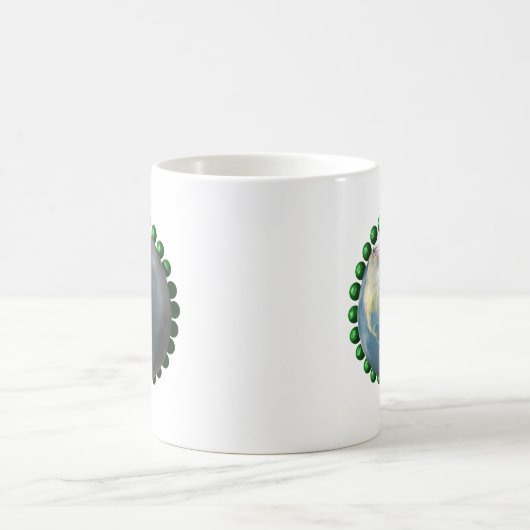 Erbsen und Weltfrieden-Sammlung Kaffeetasse (Mittel)