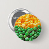Erbsen und Zuckermais Button (Vorne & Hinten)