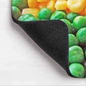 Erbsen und Zuckermais Mousepad (Ecke)