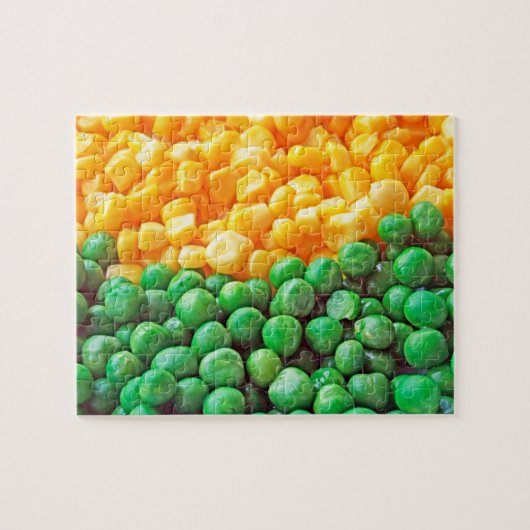 Erbsen und Zuckermais Puzzle (Horizontal)