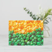 Erbsen- und Zuckermaiskarte (Stehend Vorderseite)