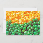 Erbsen- und Zuckermaiskarte (Vorderseite)