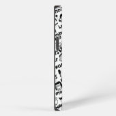 Erbsencharaktere Graffiti-Muster iPhone Hülle (Rechte Seite)