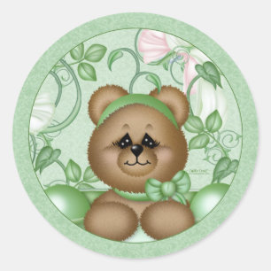 Erbsenhülse-Aufkleber Runder Aufkleber