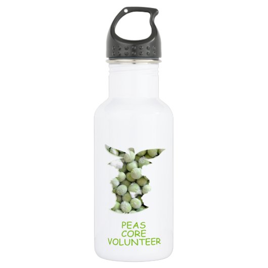 Erbsenkern-Freiwillige Trinkflasche (Vorderseite)