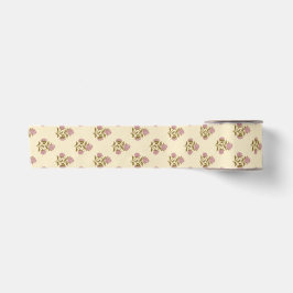 Erbstück-Blumen - Staubiges Mauve-Rosa und Sanftes Satinband