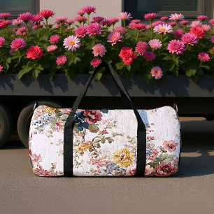 Erbstück-Chintz-Blumenmuster Duffle Bag