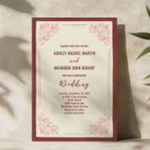 Erbstück Garten Burgunder Vintage Blumen Hochzeit