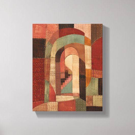 Erbstück-Patchwork-Passage-Geometrisches Textil Ca Leinwanddruck (Vorderseite)